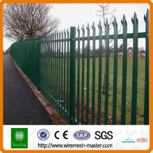 European Electric galvanized palisade fence